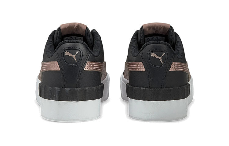 (WMNS) PUMA Carina Lift Metallic Black/Gold Casual Low Board Shoes 375995-02
