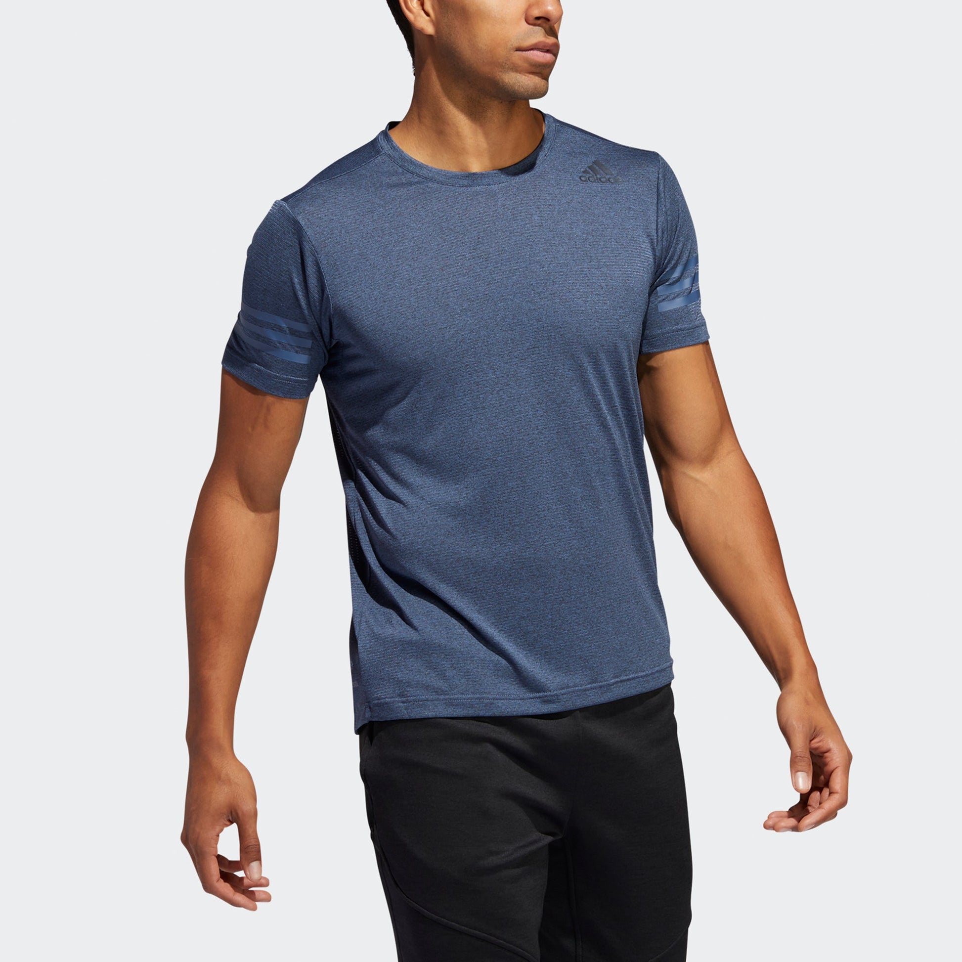 adidas Freelift Cc Training Sports Quick Dry Short Sleeve Blue Gray EC1101