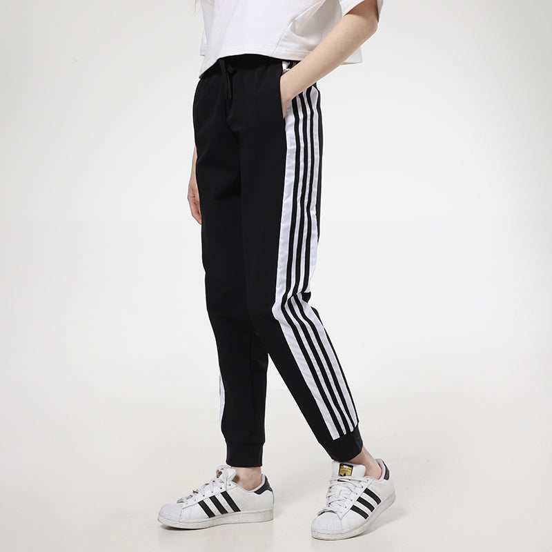 (WMNS) adidas Woven Pants Asia Sizing 'Black White' GT4408