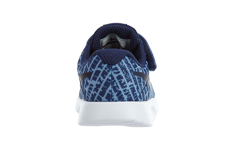 (TD) Nike Tanjun Print Low-Top Running Shoes Blue 833673-400