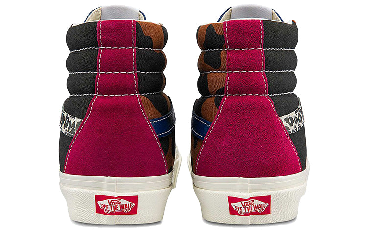 Vans Unisex Anaheim Factory Sk8-hi 38 Dx High-Top Sneakers Black/Blue/Brown VN0A5KRI96M