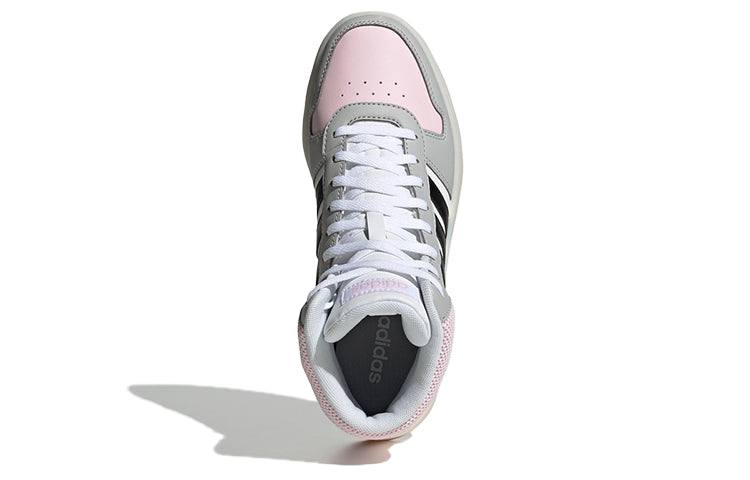 (WMNS) adidas Hoops 2.0 Mid 'White Pink Black' FV2737