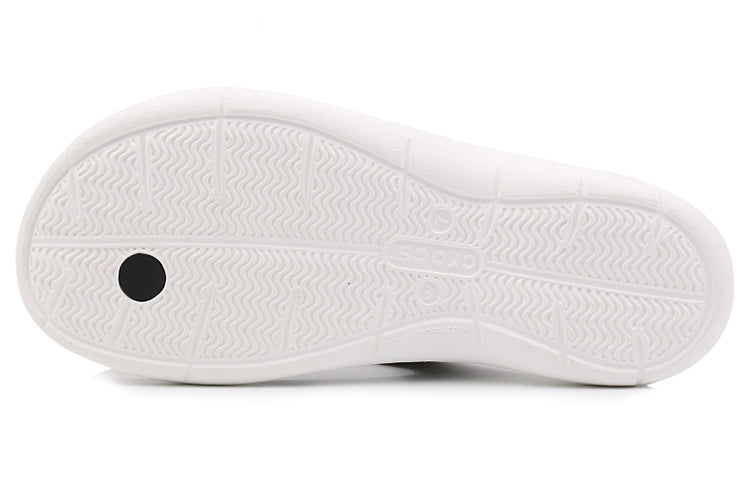 (WMNS) Crocs Swiftwater Sports slippers 'Black White' 204974-066