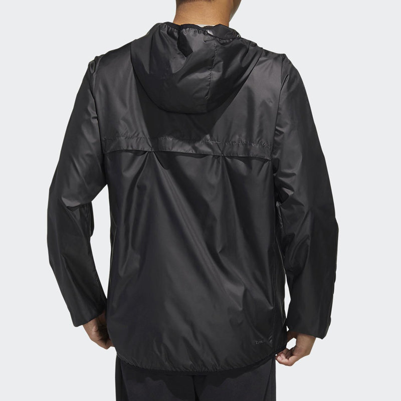 adidas neo Alphabet Printing Training Sports Hooded Jacket Black FL0173
