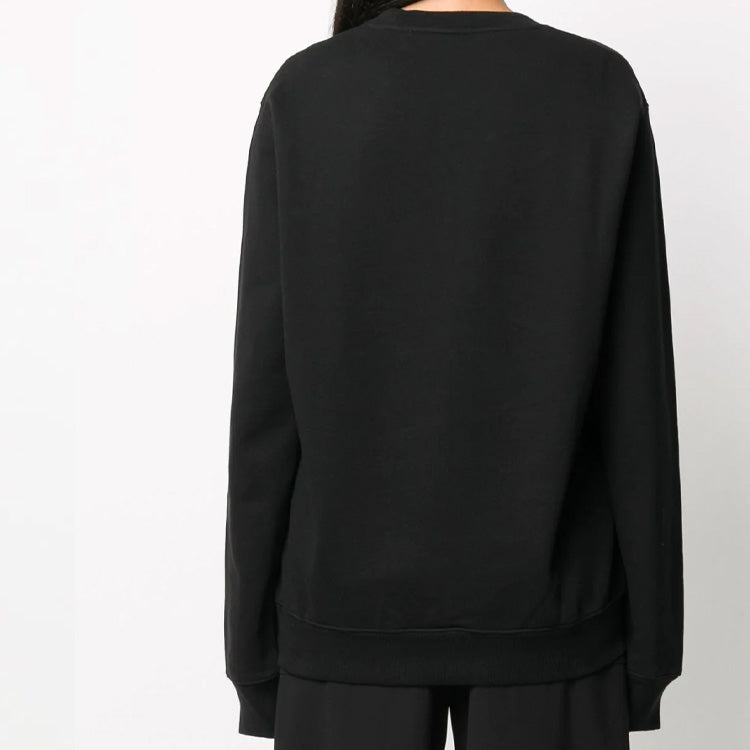 (WMNS) Off-White FW20 logo Knitted Loose Black OWBA055E20FLE0061055