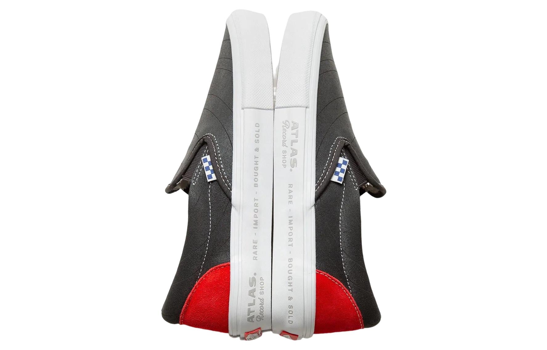 Vans x Atlas Skate Slip-On 'Grey Red White' VN0A5FCAYW3