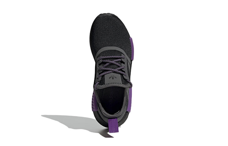 (GS) adidas originals NMD_R1 'Black Grey Active Purple' GX5694