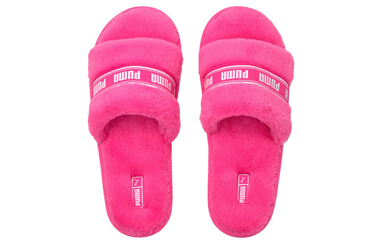 (WMNS) PUMA Fluff Slides 'Fluo Pink' 384937-03