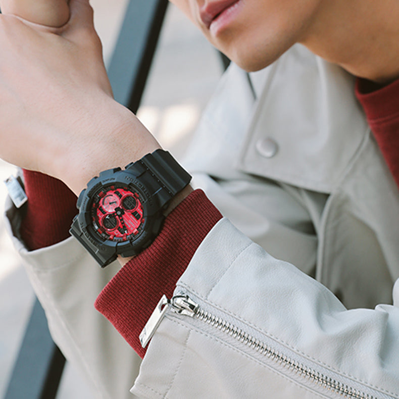 CASIO G-Shock Analog-Digital 'Black' GA-140AR-1APR-PERSON