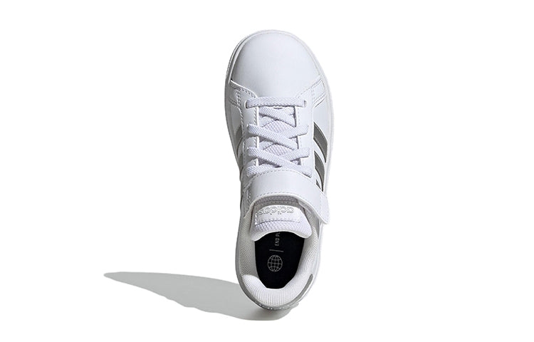 (GS) adidas Grand Court 2.0 EL 'White Matte Silver' GW6516
