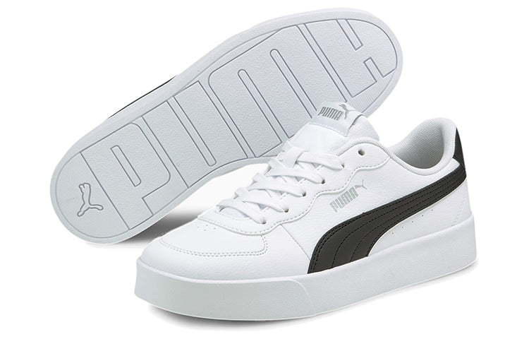 (WMNS) PUMA Skye Clean Casual Board Shoes White/Black 380147-04