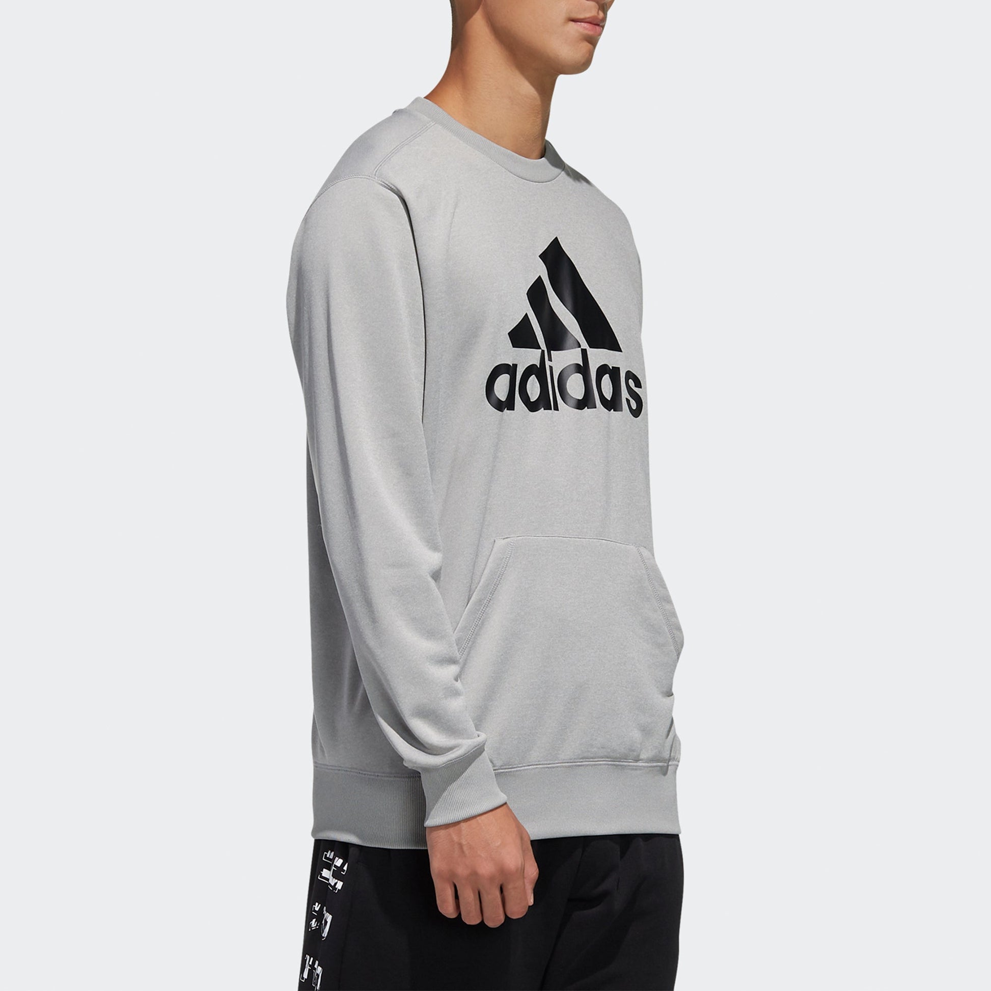 Men's adidas MH SW Crew 20 Logo Sports Gray FM5343