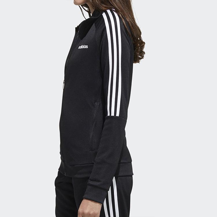 (WMNS) adidas Stand Collar Casual Sports Jacket Black FL0170