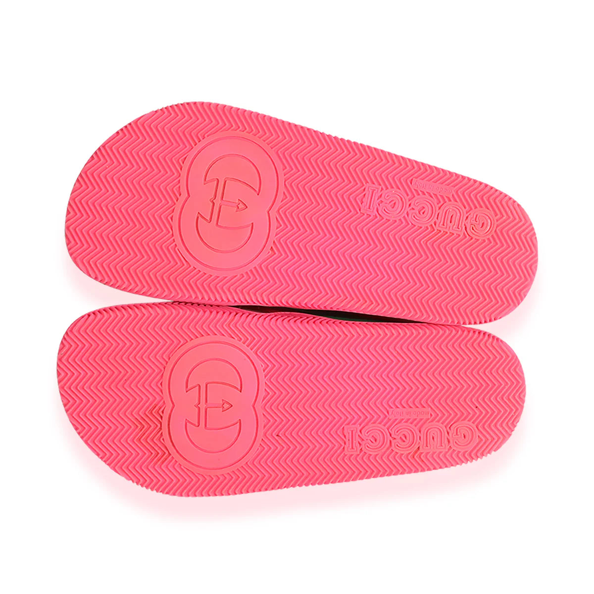 (WMNS) Gucci Web Stripe Slide Sandals 'Coral' 627820-J8700-6559