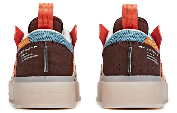 ANTA Skateboarding Series Sneakers 'White Orange Brown' 912048020-4