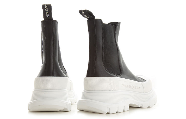 Alexander McQueen Tread Slick Chelsea Boot 'Black White' 634617WHZ611071