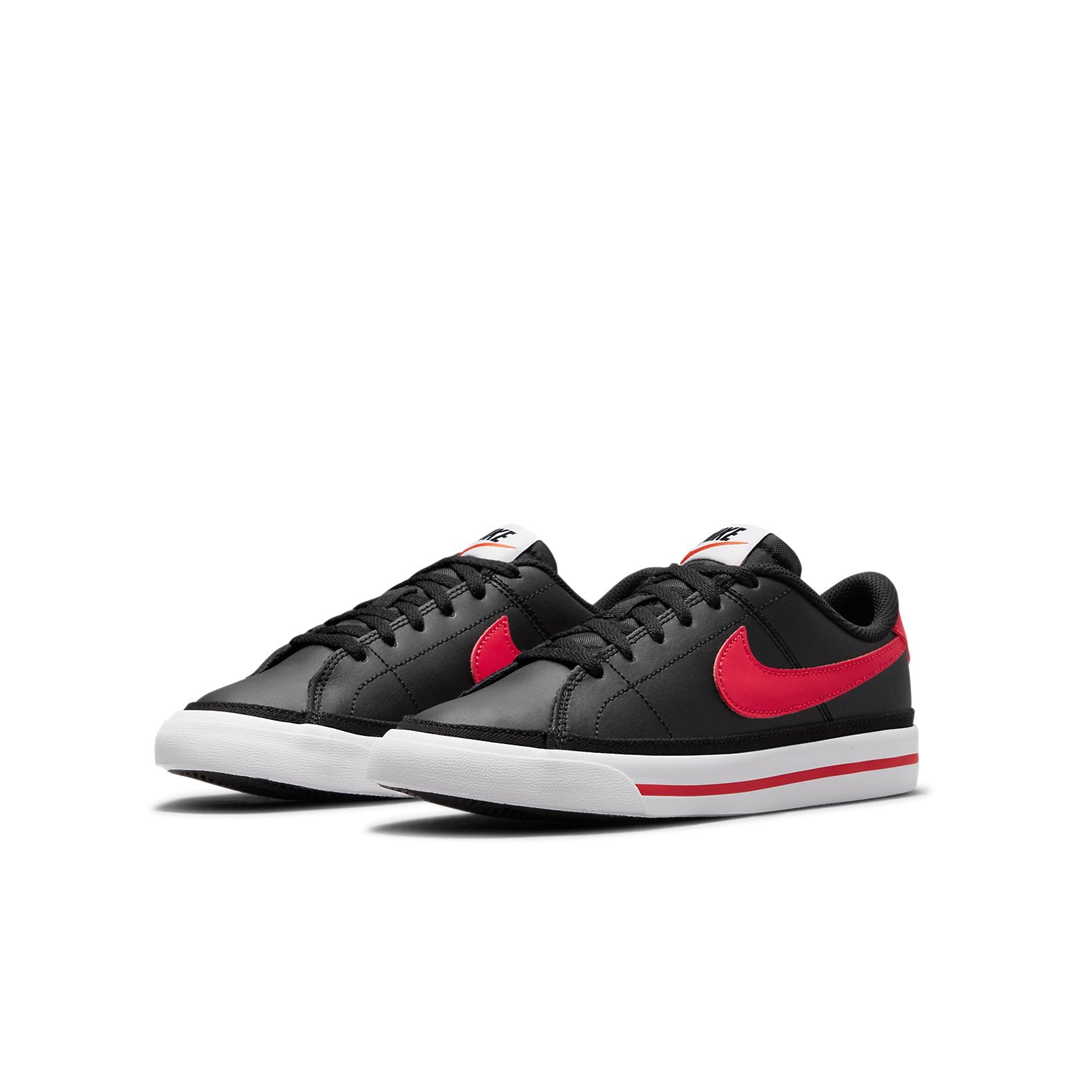 (GS) Nike Court Legacy Low-Top Sneakers Black/Red DA5380-004