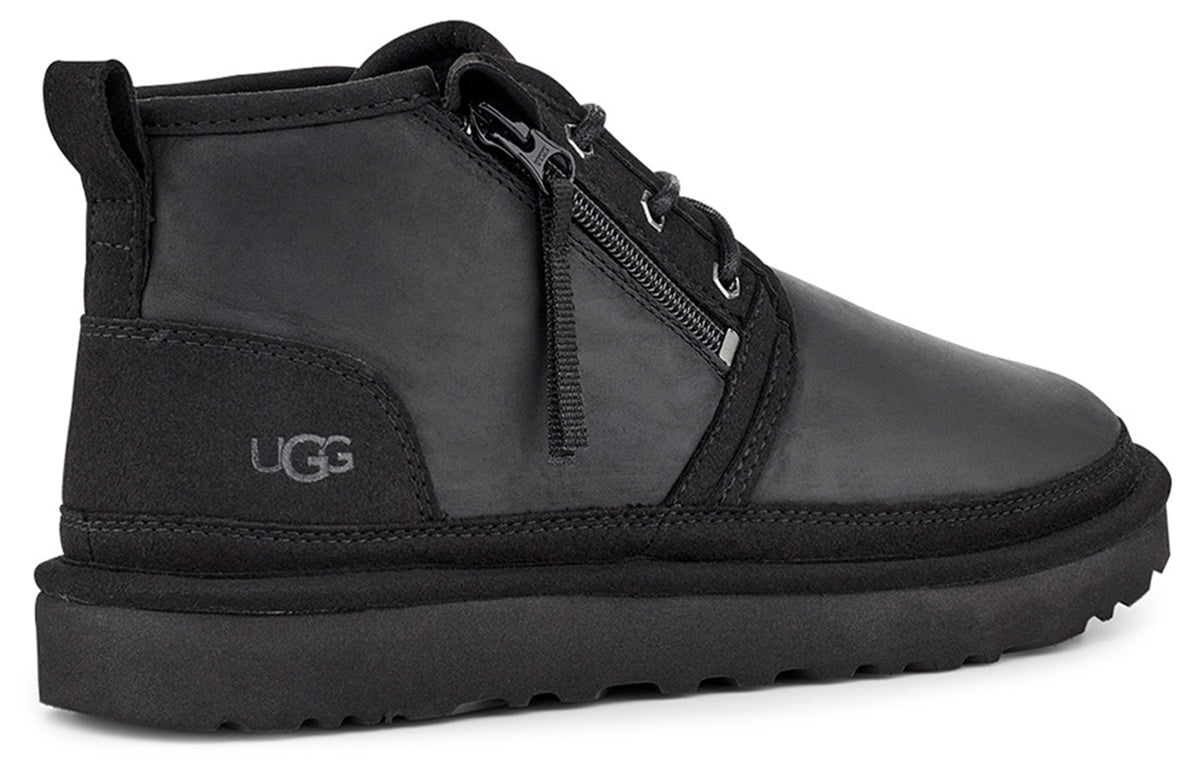 UGG Neumel Zip Fleece Lined Snow Boots Black 1103883-BTNL