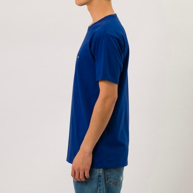 Vans Off The Wall Tee Minimalistic Small Logo Short Sleeve Couple Style Navy Blue VN0A49R7RGJ