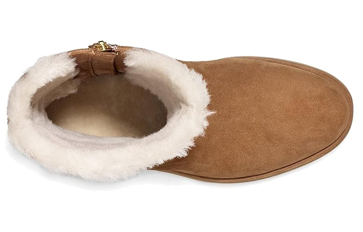 (WMNS) UGG Classic Short Blvd Snow Boots Brown 1108146-BUN
