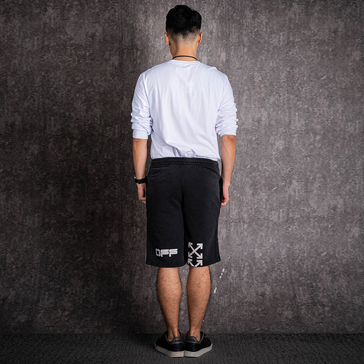 Off-White Printing Casual Shorts Version Black OMCI006R20E300131088