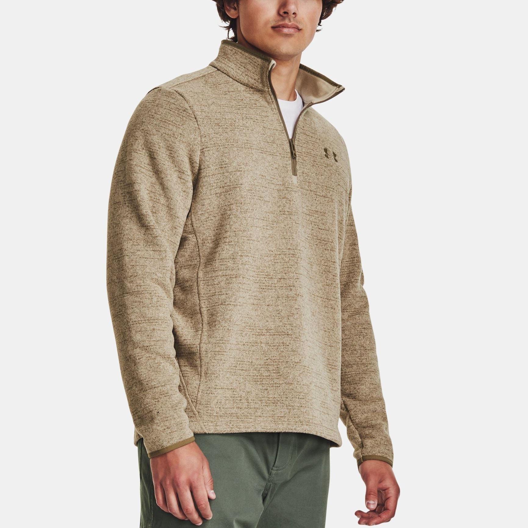 Under Armour Specialist 1/4 Zip Pullover 'Beige Brown' 1380271-299
