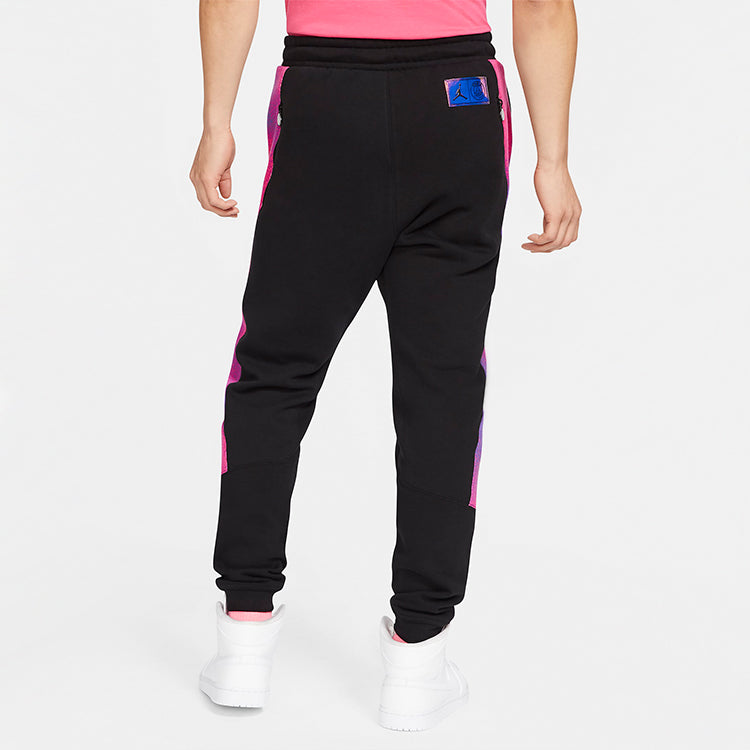 Air Jordan Paris Saint-Germain Colorblock Fleece Bundle Feet Sports Pants Black CZ0806-010