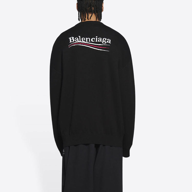 Balenciaga Political Campaign Sweater 'Black' 675292T31761000