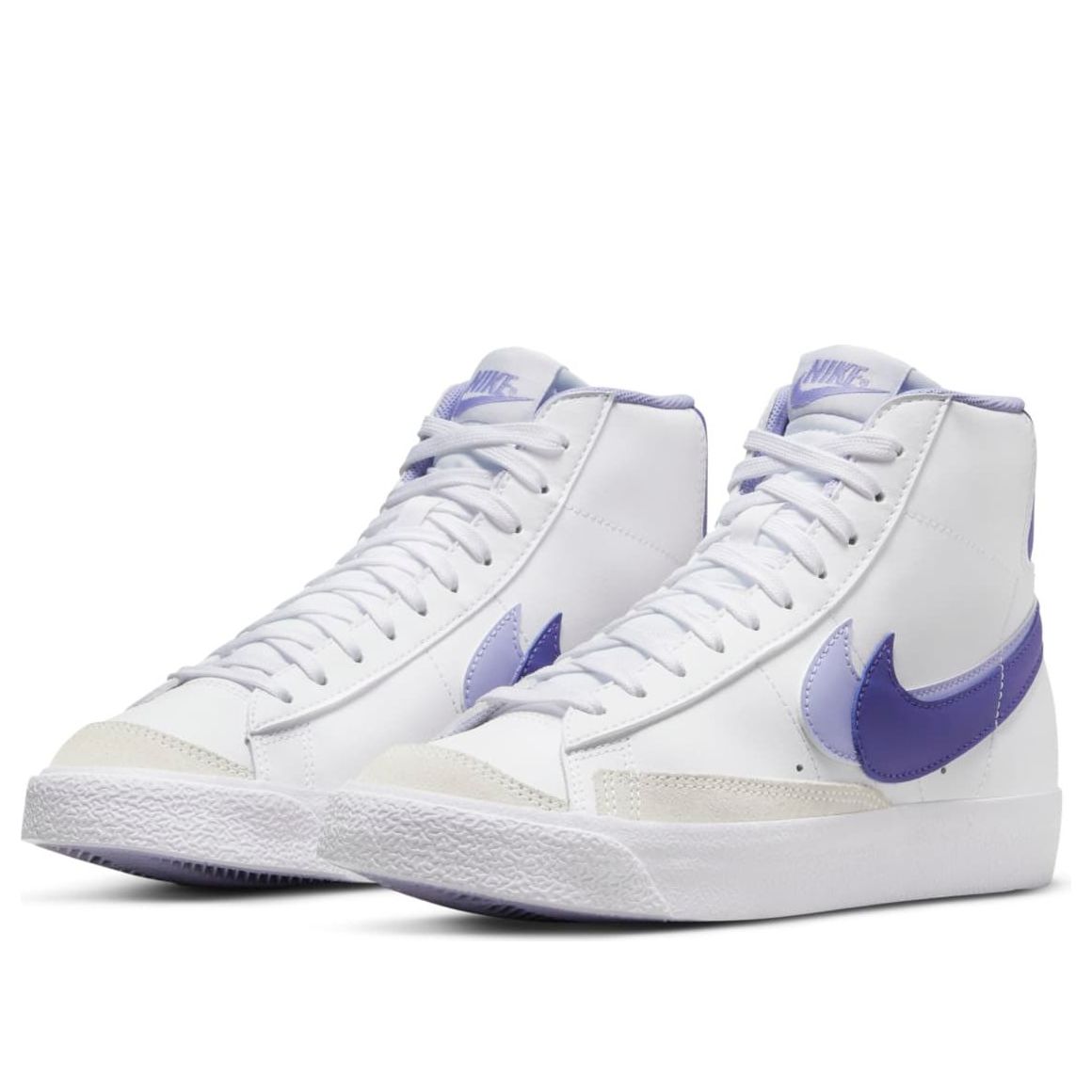 (GS) Nike Blazer Mid '77 SE 'Double Swoosh - Purple' DZ4458-100