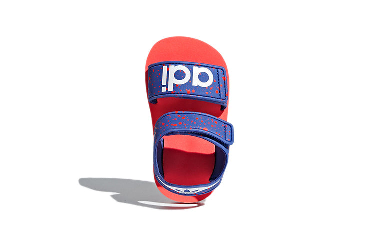 (TD) adidas originals Beach Sandal Cozy Casual Blue Red Sandals 'Blue Red' B22476