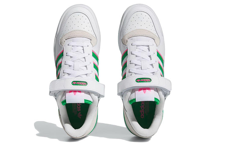 (WMNS) adidas Forum Low 'White Green Pink' IE7422