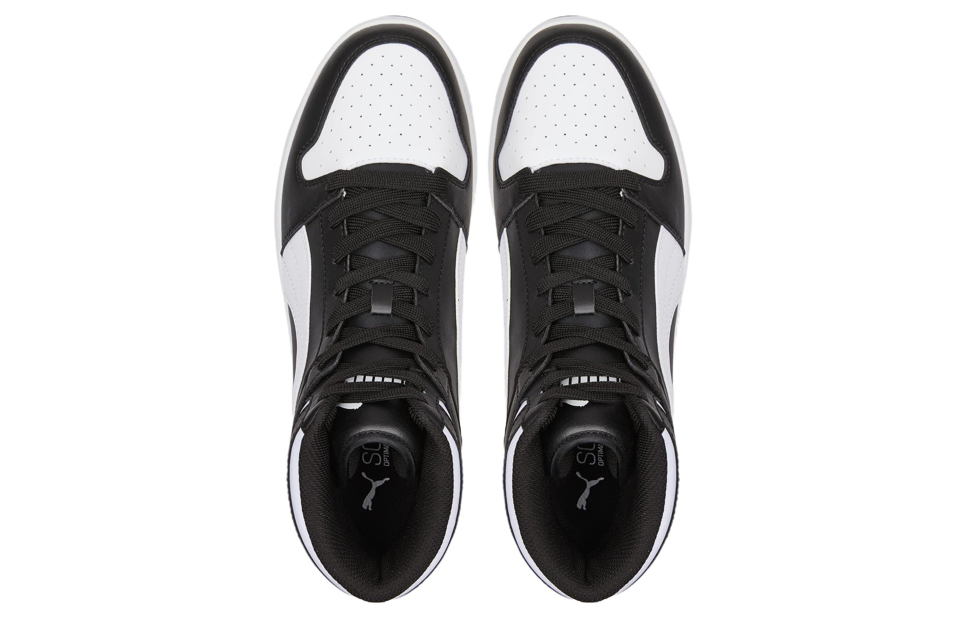 PUMA Rebound Layup High Top Sneakers 'Black White' 386438-01