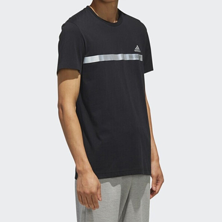 adidas TEE TAPE Sports Short Sleeve Black DZ2214