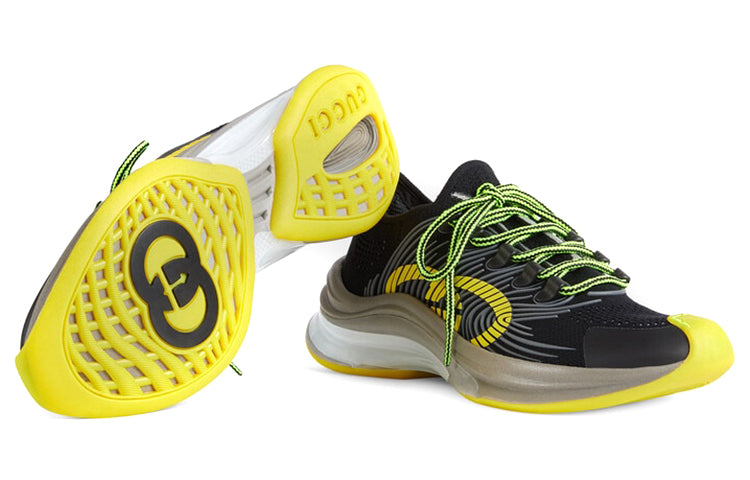 Gucci Run Sneaker 'Black Yellow' 680938-USM10-8480