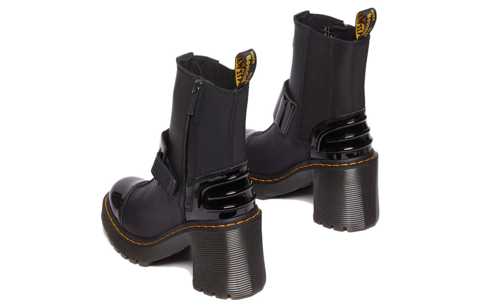 (WMNS) Dr.Martens Gaya Alternative Leather Heeled Chelsea Boots 'Black' 31012001
