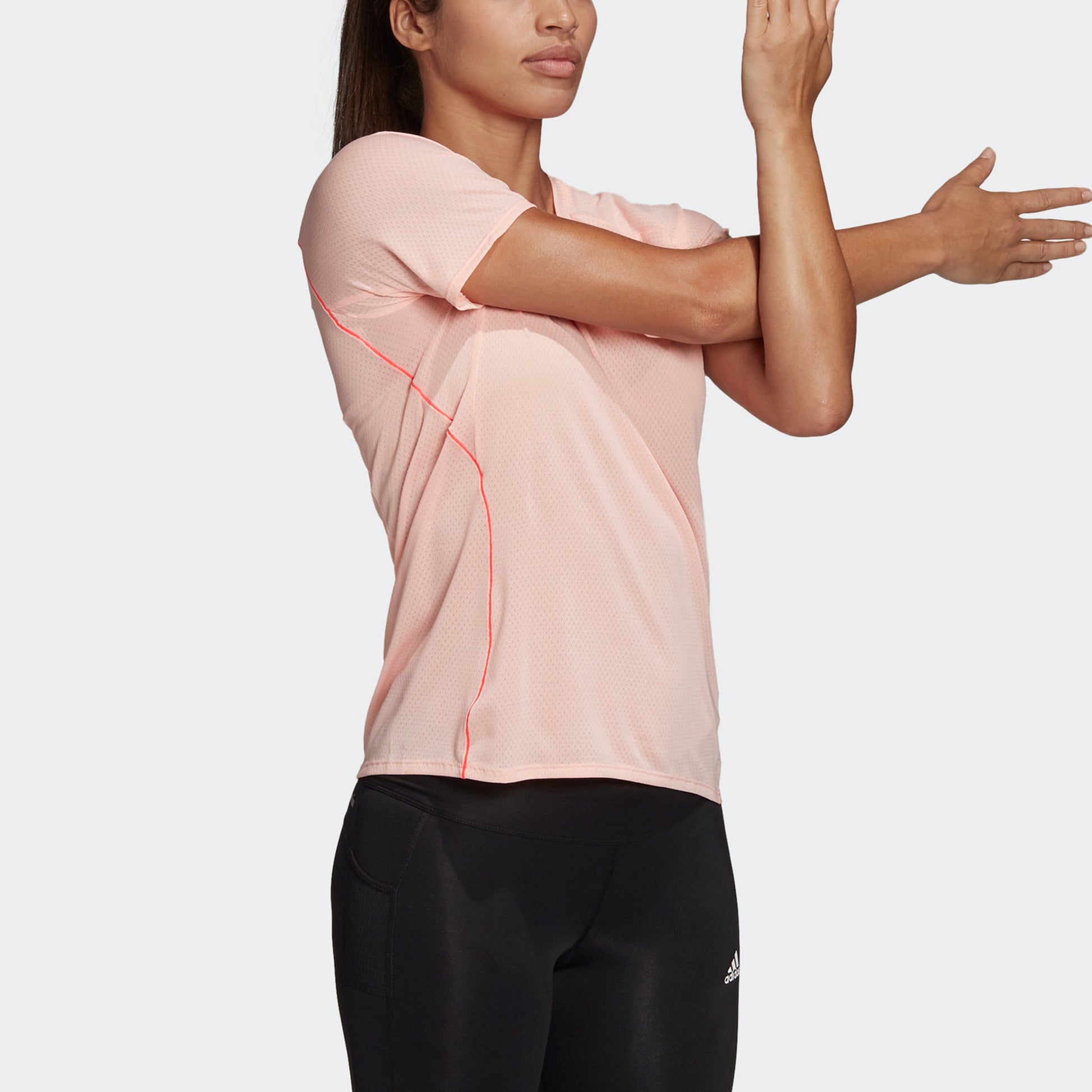 (WMNS) adidas Own The Run T-Shirt Asia Sizing 'Pink' FT6451