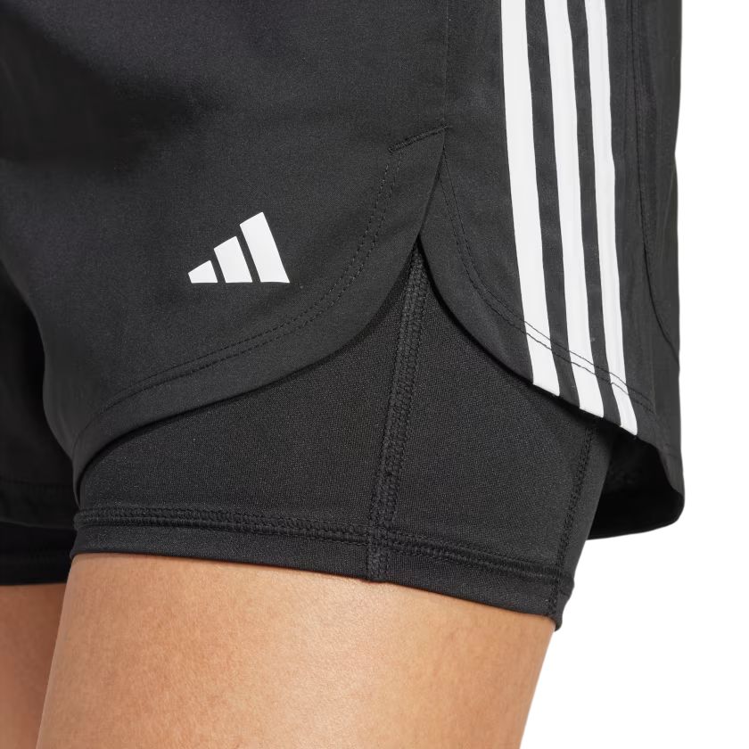 (WMNS) adidas 2 in 1 Pacer Shorts Asia Sizing 'Black' JJ3116