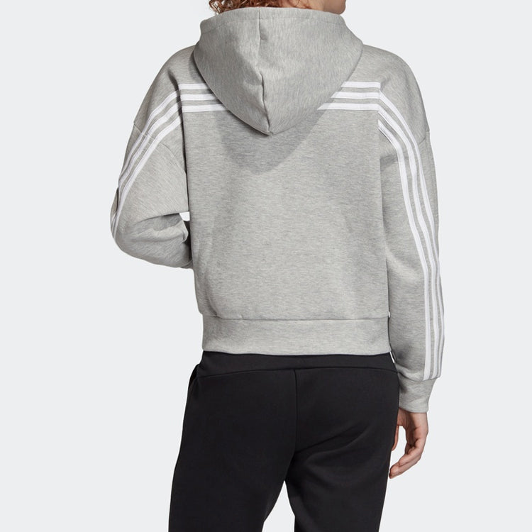 (WMNS) adidas Mh 3S Dk Hd Sports Hooded Jacket Gray EB3823