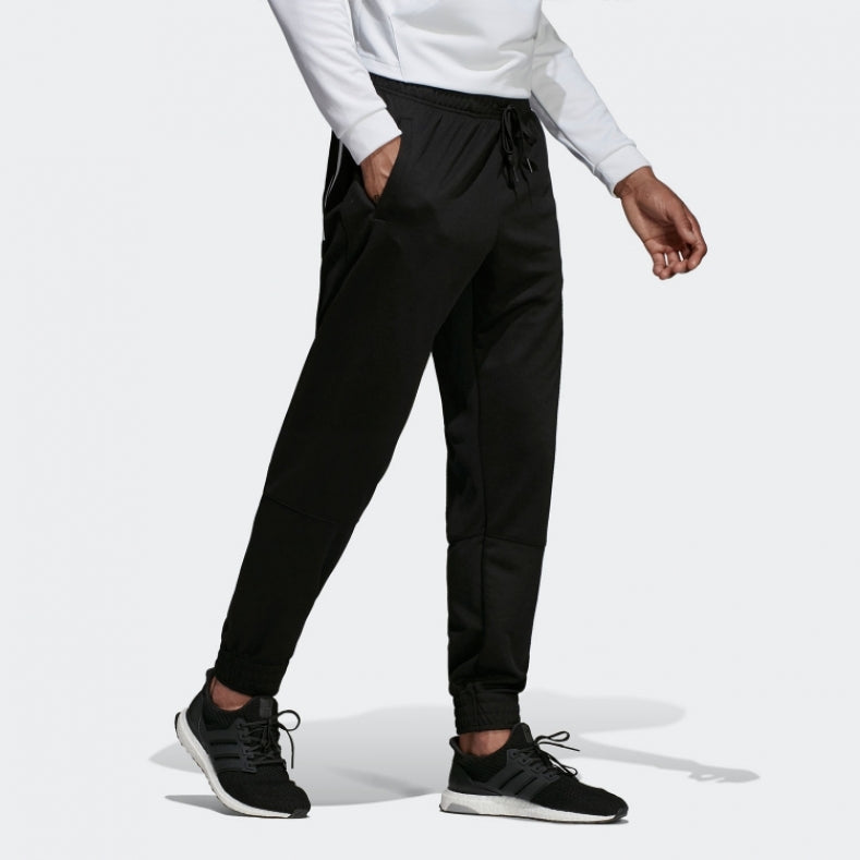 adidas Training Running Printing Logo Knit Sports Long Pants Black DT9921