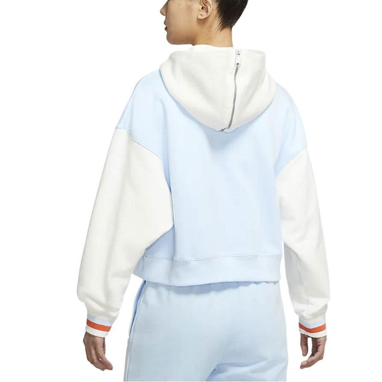 (WMNS) Air Jordan x Maison Chateau Rouge Crossover Colorblock Splicing Hoodie Asia Edition Blue DJ9763-447