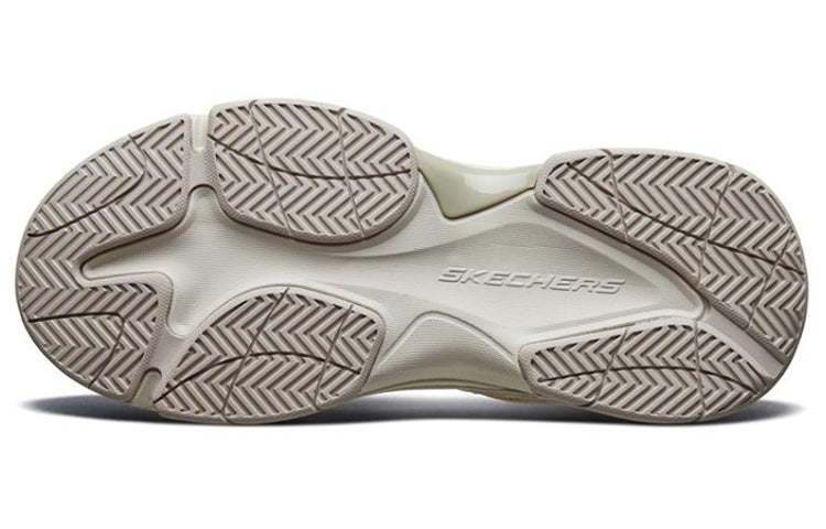 Skechers Staxed Running Shoes White/Brown 66089-LTGY