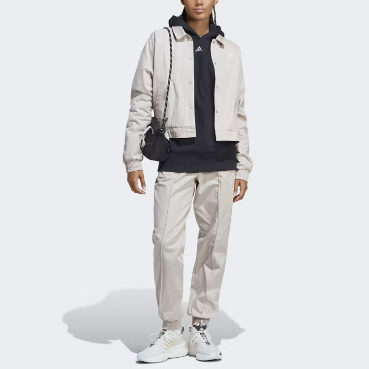 (WMNS) adidas Track Top with Healing Crystals Inspired Graphics 'Grey' IC5713