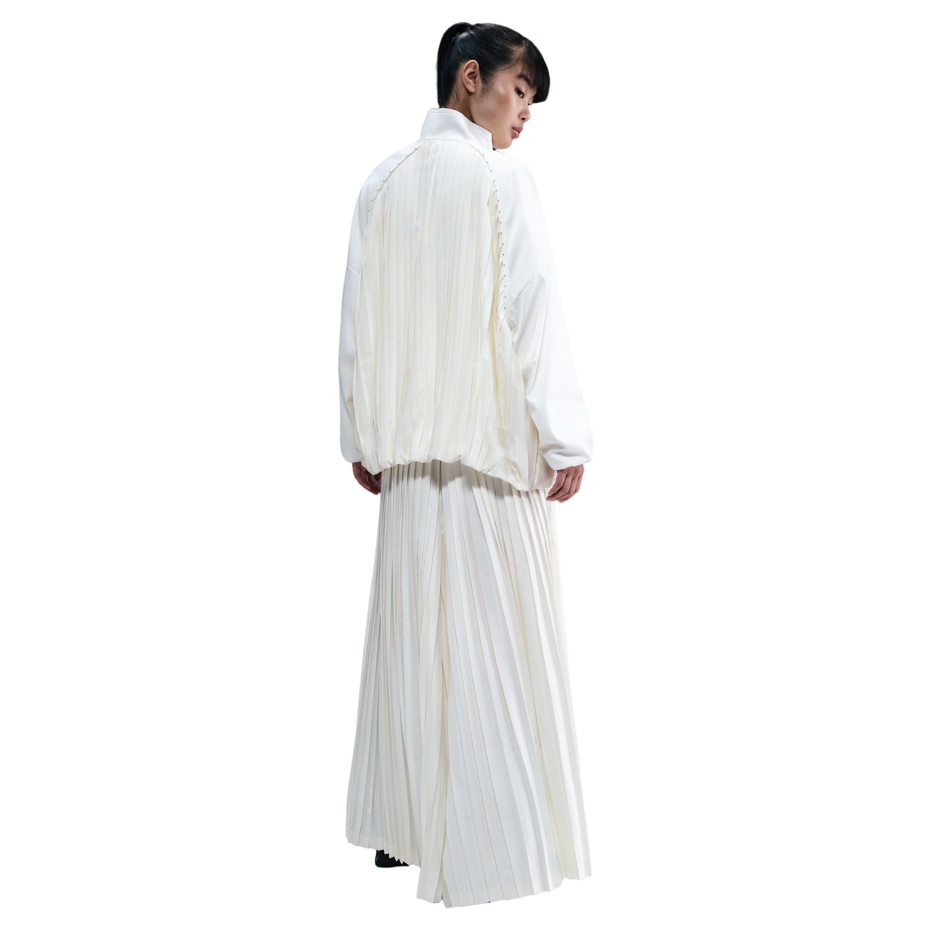 (WMNS) Nike Pleated Tracksuit Jacket 'Sail' HJ0518-133