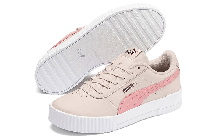 (WMNS) PUMA Carina Leather 'Khaki Pink White' 370325-05