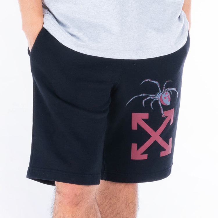 Off-White Printing Casual Shorts Ordinary Version Black OMCI006S20E300011024
