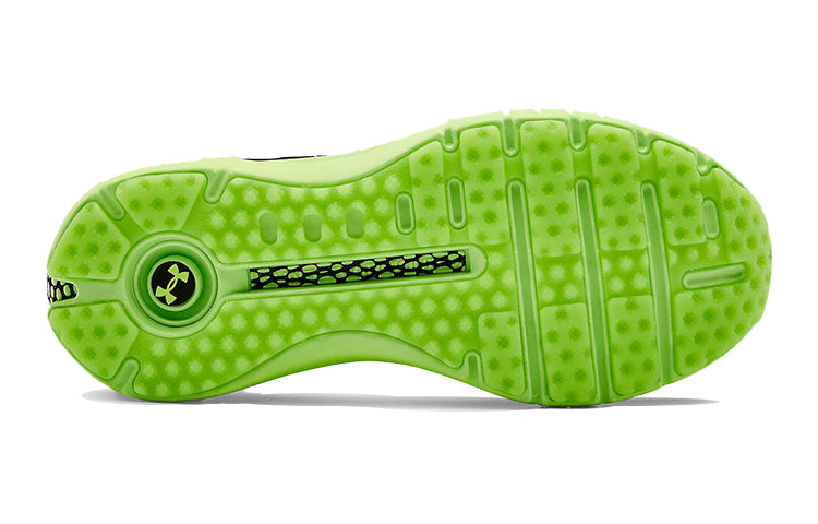 (GS) Under Armour HOVR Phantom RN Glow 'Black Green' 3023195-001