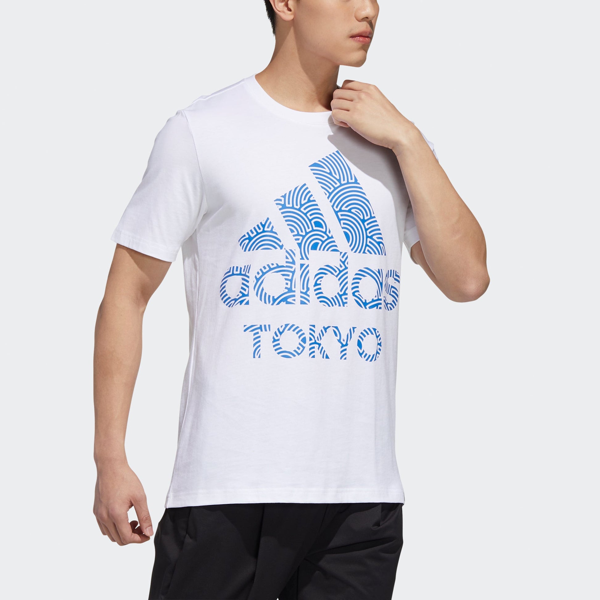 adidas Tokyo Pack Short Sleeve Tee 'White True Blue' GD5007