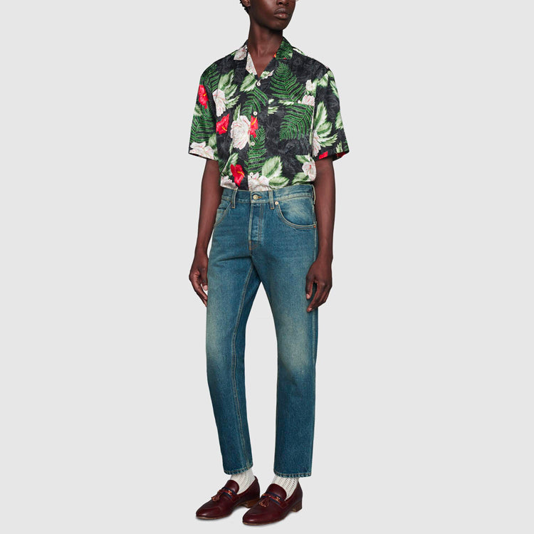 Gucci Tapered Washed Jeans 'Blue Denim' 408637-XDBBQ-4011
