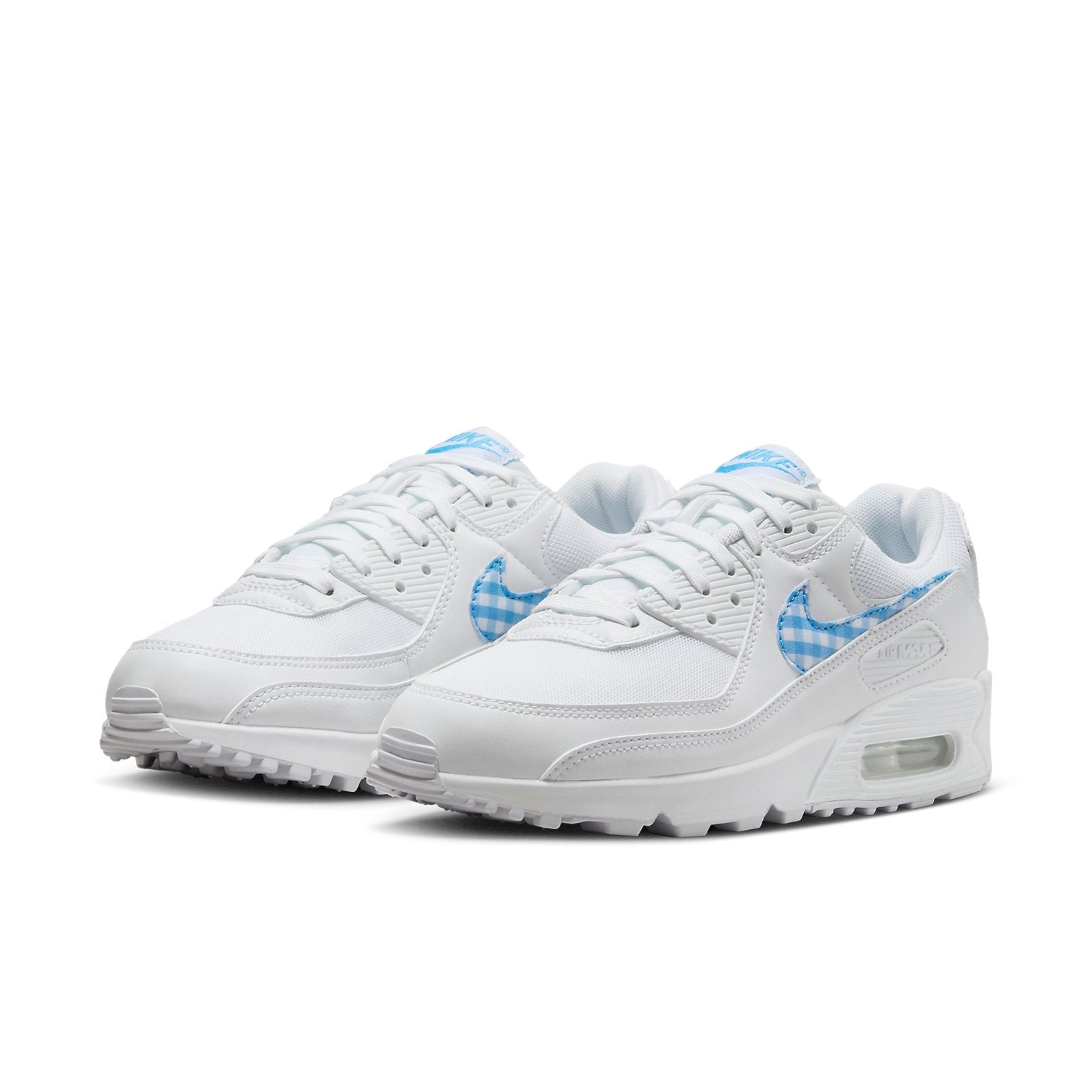 (WMNS) Nike Air Max 90 'Blue Gingham' FQ0207-100