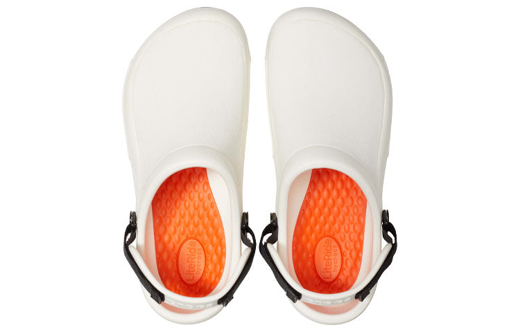 Crocs Bistro Pro Literide Clogs 'White Black Orange' 205669-100